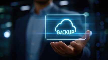 Fototapeta premium Cloud Backup Service