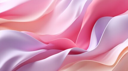 Obraz premium Abstract background with flowing pastel waves in soft pink and lavender tones, blending seamlessly. 