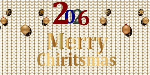 New year banners, seasonal invitations, posters, social media.