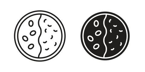 Kare raisu icon or logo pack. Vector Illustration Outline and flat