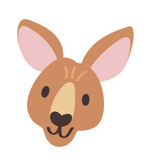 Happy kangaroo avatar animal muzzle