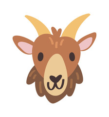 Cute wild goat animal avatar