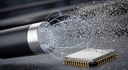 Data transmission chip and network cable connection