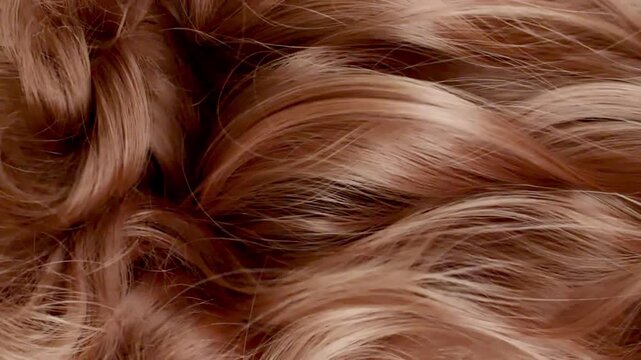Super slow motion of beautiful smooth healthy long flowing brown hair. Close up composition. Hair for a shampoo commercial. High quality FullHD footage