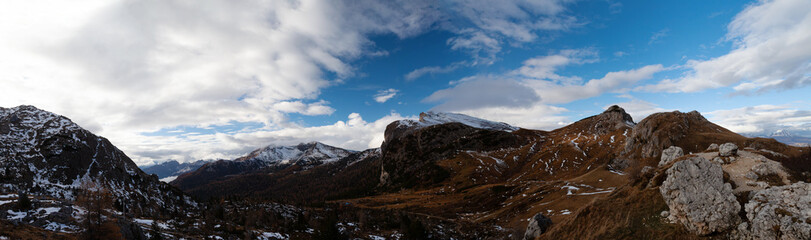 Fototapeta premium High Mountain Landscape Panorama