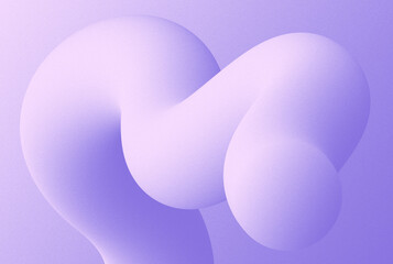 A wavy 3D curves line stripe shape, form in deep pink, white, light purple lavender blue gradients, twisting dynamically across a smooth, bright toned background. Suitable for futuristic web design