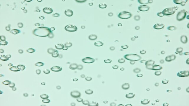 Beautiful Bubles Motion. Approaching and receding bubbles in a gel transparent texture. High quality 4k footage