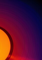 Vibrant Colorful Vinyl Record Showing