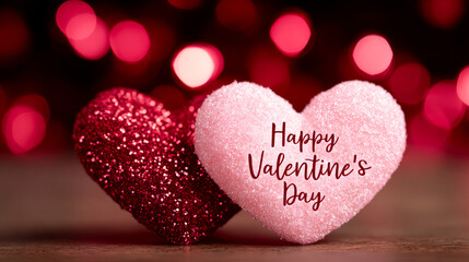 Obraz premium Adorn with sweet heart decor!. Colorful heart decorations bring joy and excitement for Valentine's Day celebrations and romantic moments.