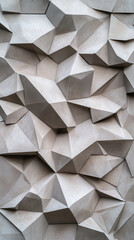 Fototapeta premium Overlapping polygons in neutral hues, gently transparent for a modern, layered look