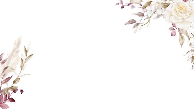 Elegant Floral Decorative Frame Background