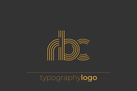 RBC modern geometric typography logo