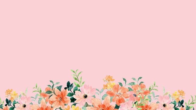 Elegant Floral Decorative Frame Background