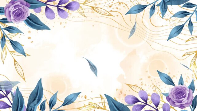 Elegant Floral Decorative Frame Background