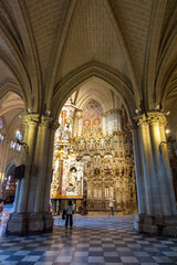 Obraz premium Interiors of Toledo cathedral, Spain