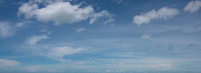 A beautiful cloudscape in the blue sky