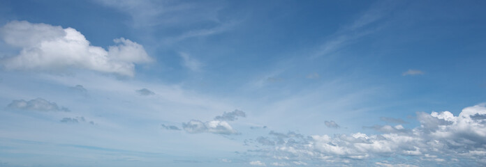 A beautiful cloudscape in the blue sky