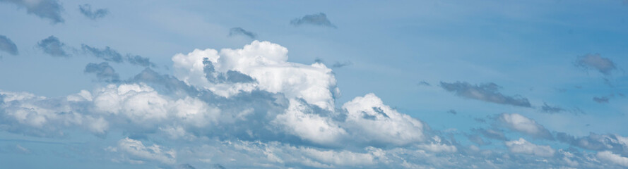 A beautiful cloudscape in the blue sky