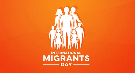 Celebrate International Migrants Day with this symbol of unity and solidarity, perfect for global campaigns and promoting inclusivity around the world today