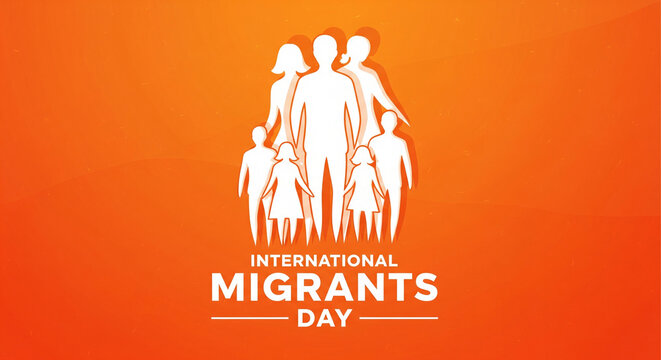 Celebrate International Migrants Day with this symbol of unity and solidarity, perfect for global campaigns and promoting inclusivity around the world today