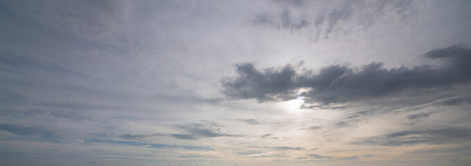 A beautiful cloudscape in the blue sky
