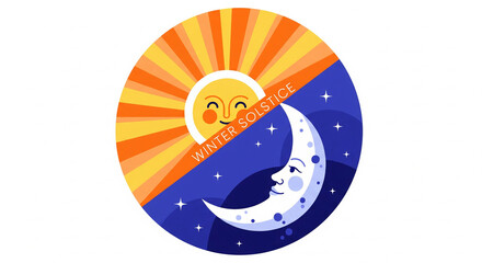 Celebrate winter solstice with sunshine and moonlight, a time for reflection and renewal, welcoming the changing seasons with warmth and light during the year's darkest days