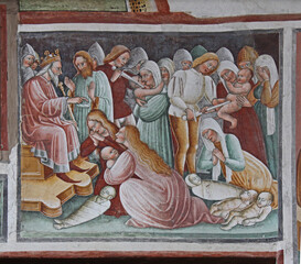 la strage degli innocenti; affresco nell'Oratorio dei Disciplini a Clusone (Val Seriana, Bergamo)