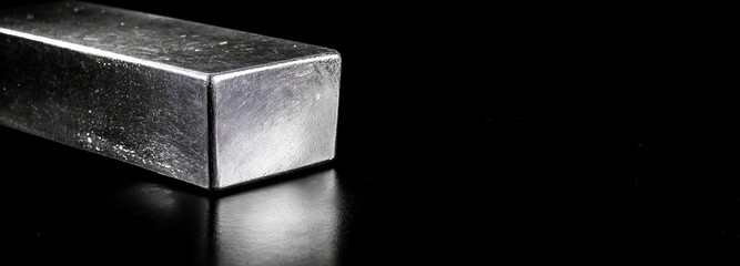 a plain silver ingot on Velvet, black theme