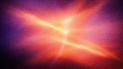 A vibrant abstract image featuring swirling orange and purple hues with a soft glowing effect.