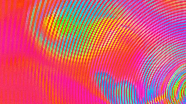 Colorful abstract waves creating a vibrant pattern with a blend of rainbow hues.