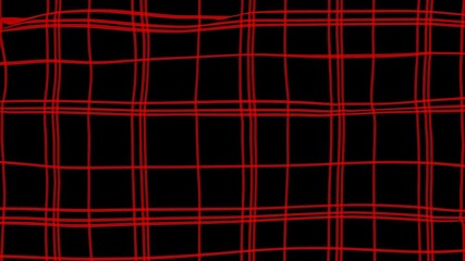 A black background with a red grid pattern overlaying it, creating a modern abstract design.