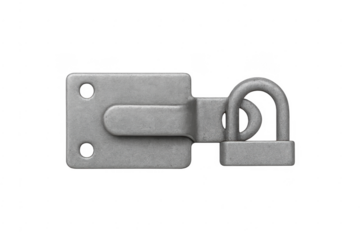 Metal hasp, staple, latch providing security and safety