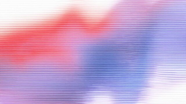 Abstract image with smooth gradients of red and blue colors blended together in a wavy pattern.