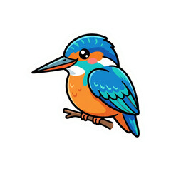 Cute Kawaii Safari Animal Vector Illustration Sticker