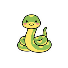 Cute Kawaii Safari Animal Vector Illustration Sticker