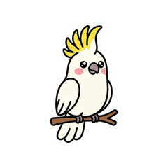 Cute Kawaii Safari Animal Vector Illustration Sticker