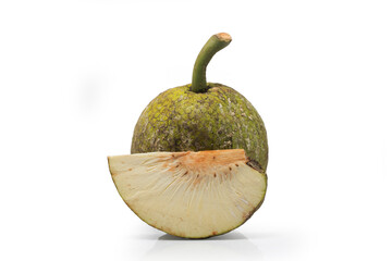 Fresh Whole and Sliced Breadfruit