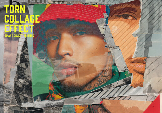Torn Collage Effect
