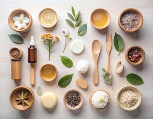 Japanese Minimal Wooden Table Background