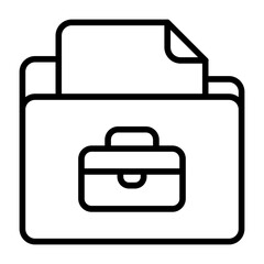 Work Folder Vector Icon