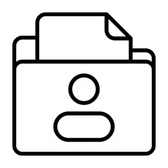 Personal Folder Vector Icon