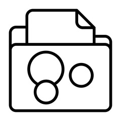 Series Folder Vector Icon