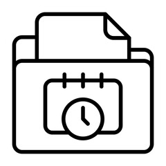 Events Folder Vector Icon