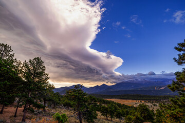 Rocky Mountain Colorado National Park Landscape cloudscape