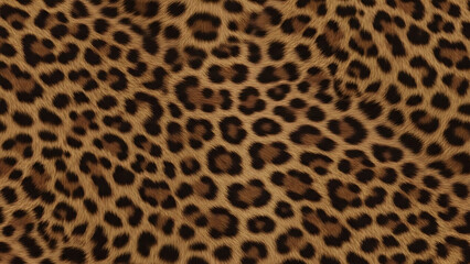 Seamless brown leopard fur pattern realistic luxury background leopard fur texture animal skin decor 38331858 1