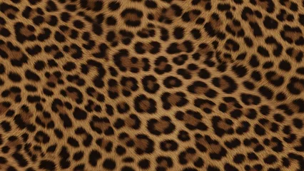 Fotobehang Dieren patronen Seamless brown leopard fur pattern realistic luxury background leopard fur texture animal skin decor 38331858 1  © Phamminn