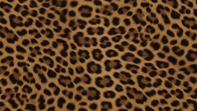 Seamless brown leopard fur pattern realistic luxury background leopard fur texture animal skin decor 38331858 1