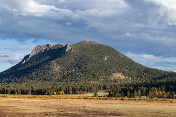 Rocky Mountain Colorado National Park Landscape Deer Mountain from sheeps lake