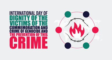 International Day of Genocide Victims Remembrance Poster design
