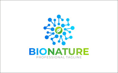 Illustration graphic vector of biotech, bio technology logo design template